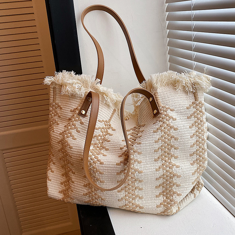 Linen Bag Bulk - Glmahua-カジュアルなトップハンドルバッグ,大きなトートバッグ,ビーチバッグ,ショッピング,旅行,女性のショルダーバッグ