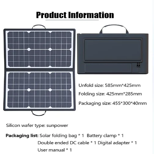 1000W折りたたみ式ソーラーパネル、18Vポータブルソーラ - Solar Charger Panel Foldable のレビューと価格