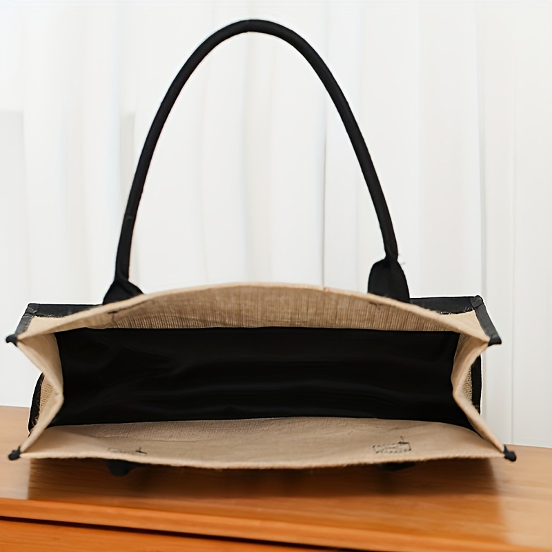ジュート布製大容量A-Z文字入りショルダーバッグ、ギフトバッ - Linen Bag Bulk のレビューと価格