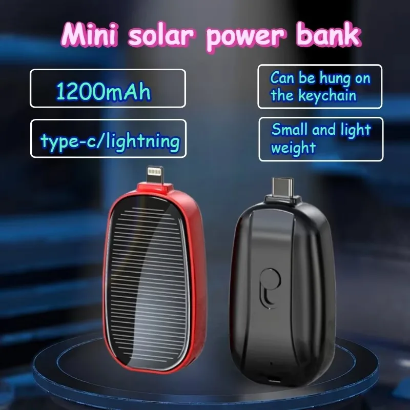 緊急用ソーラーミニポータブル電源キーホルダー型携帯充電器小型 - Solar Charger Panel Foldable のレビューと価格