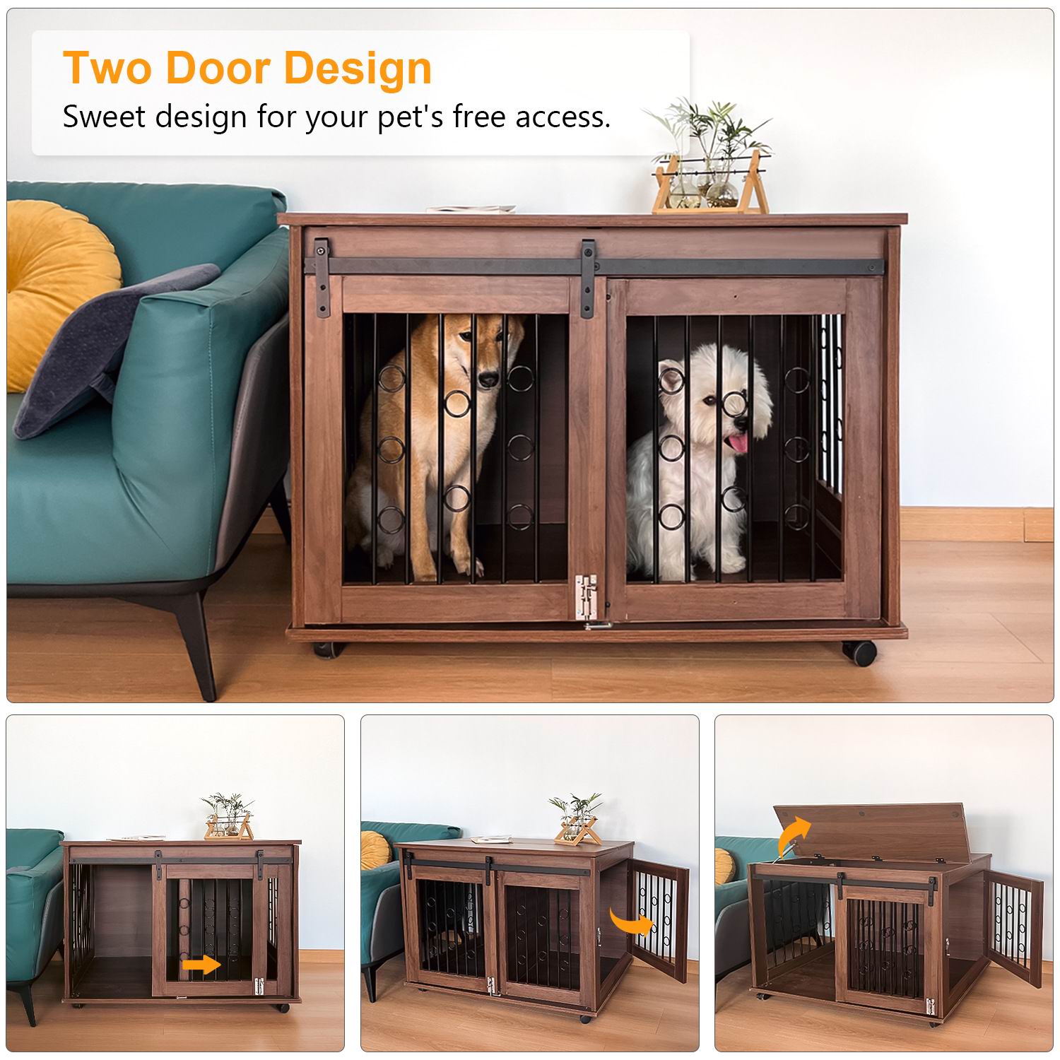 調節可能な全天候型木製犬小屋（大型犬種用）リビングルーム向け - Sustainable Living Design のレビューと価格