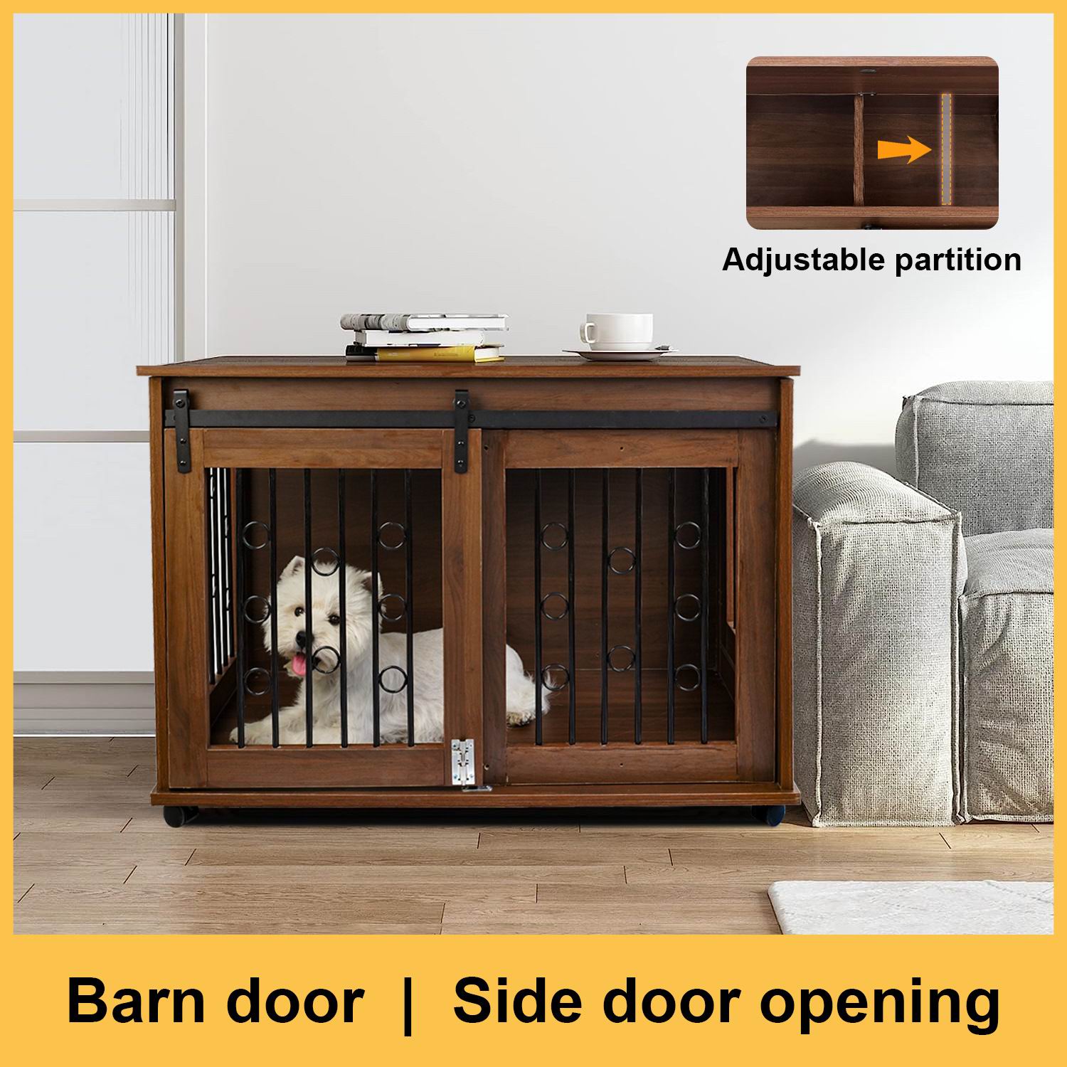 調節可能な全天候型木製犬小屋（大型犬種用）リビングルーム向け - Sustainable Living Design のレビューと価格