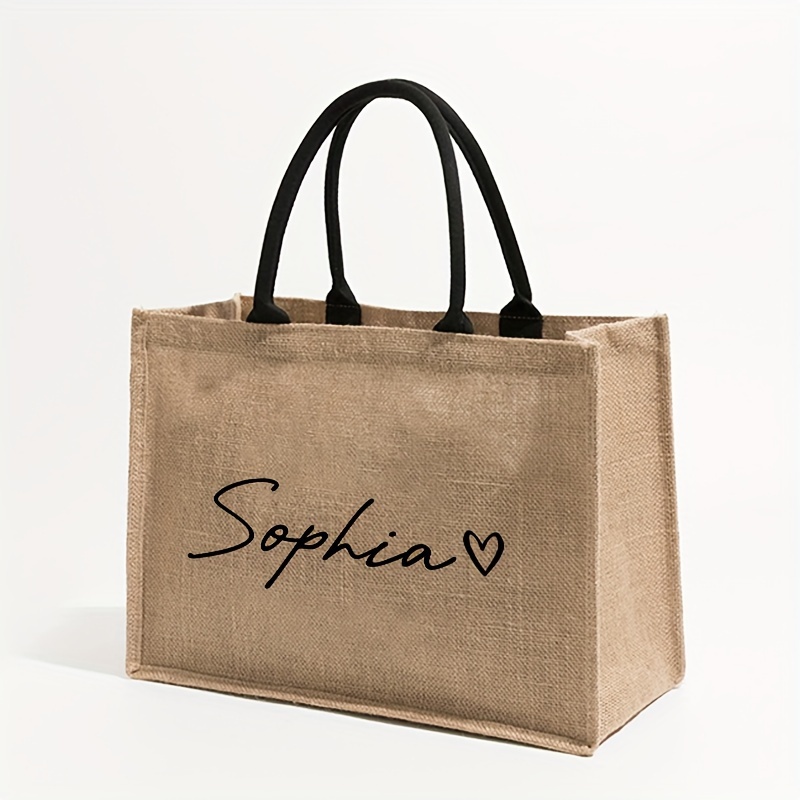 カスタムネームパターンショッピングパーソナライズされたビーチ - Linen Bag Bulk のレビューと価格