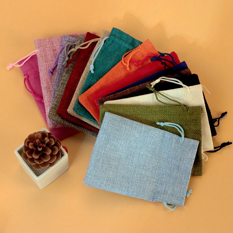 50 ピース/ロット 7 × 9 9 × 12 10 × 1 - Linen Bag Bulk のレビューと価格