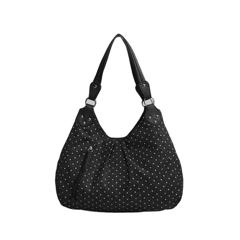 ファッショナブルなヴィンテージメッセンジャーバッグ新しい水玉 - Linen Bag Bulk のレビューと価格