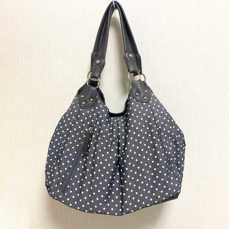 ファッショナブルなヴィンテージメッセンジャーバッグ新しい水玉 - Linen Bag Bulk のレビューと価格