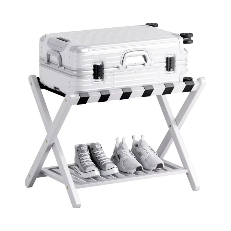 モダンなダブルスーツケーススタンド、折りたたみ式荷物置き台、 - Sustainable Living Design のレビューと価格