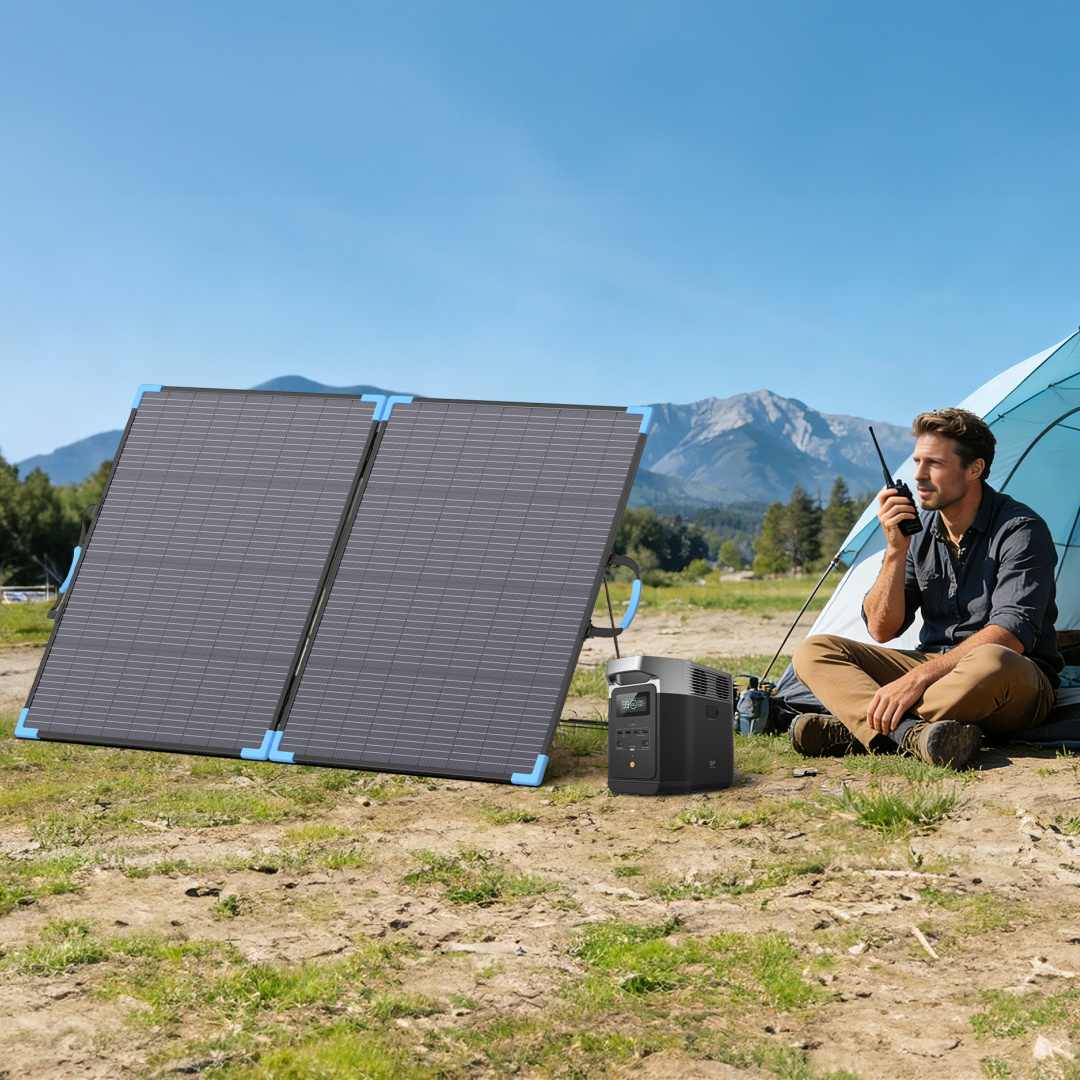 E-POWO 20V 両面ソーラーパネル 220W 折りたた - Solar Charger Panel Foldable のレビューと価格