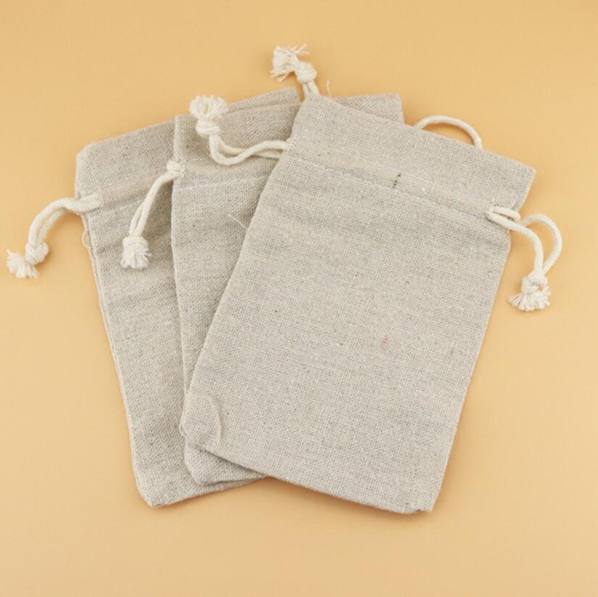 ジュエリー用リネン巾着袋,50個,化粧品/保管/結婚式/梱包 - Linen Bag Bulk のレビューと価格