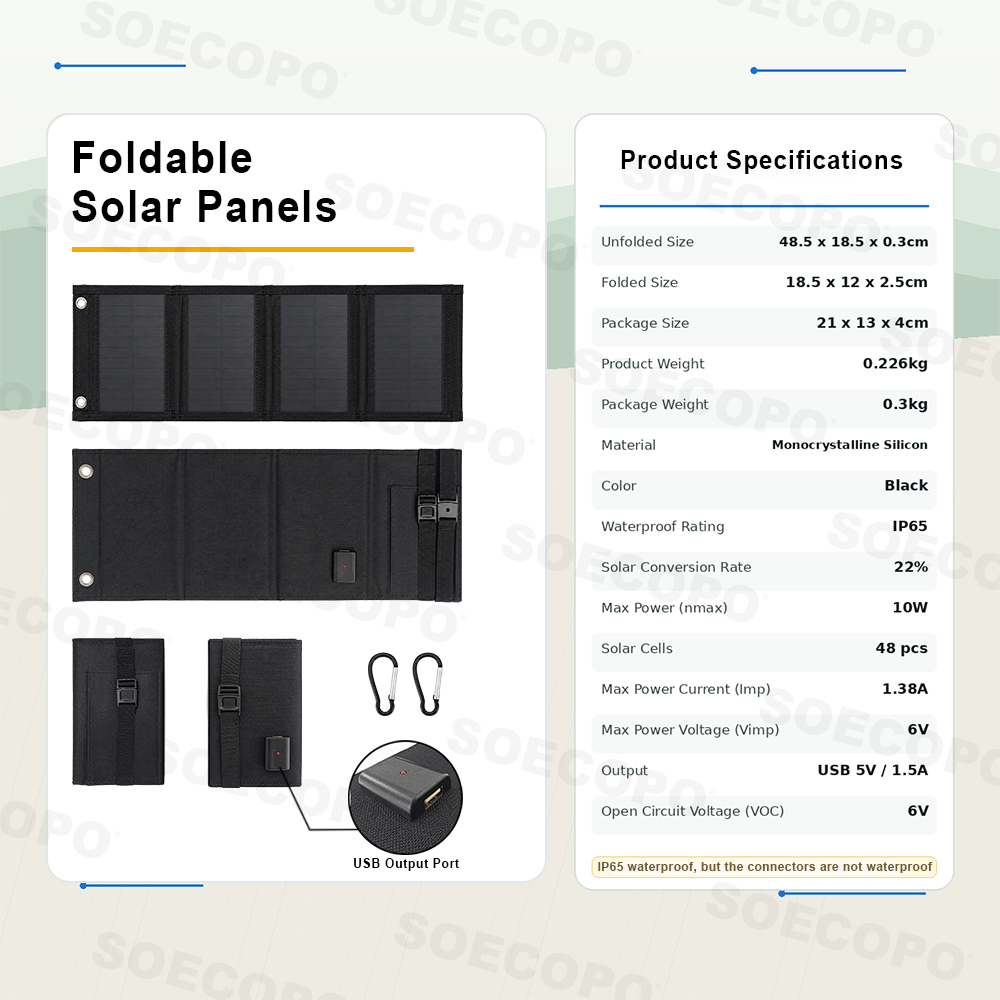 20W 折りたたみ式ソーラーパネル ポータブル USB 充電 - Solar Charger Panel Foldable のレビューと価格